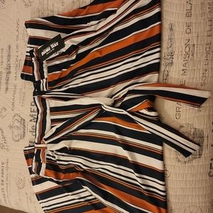 Women's striped Capris